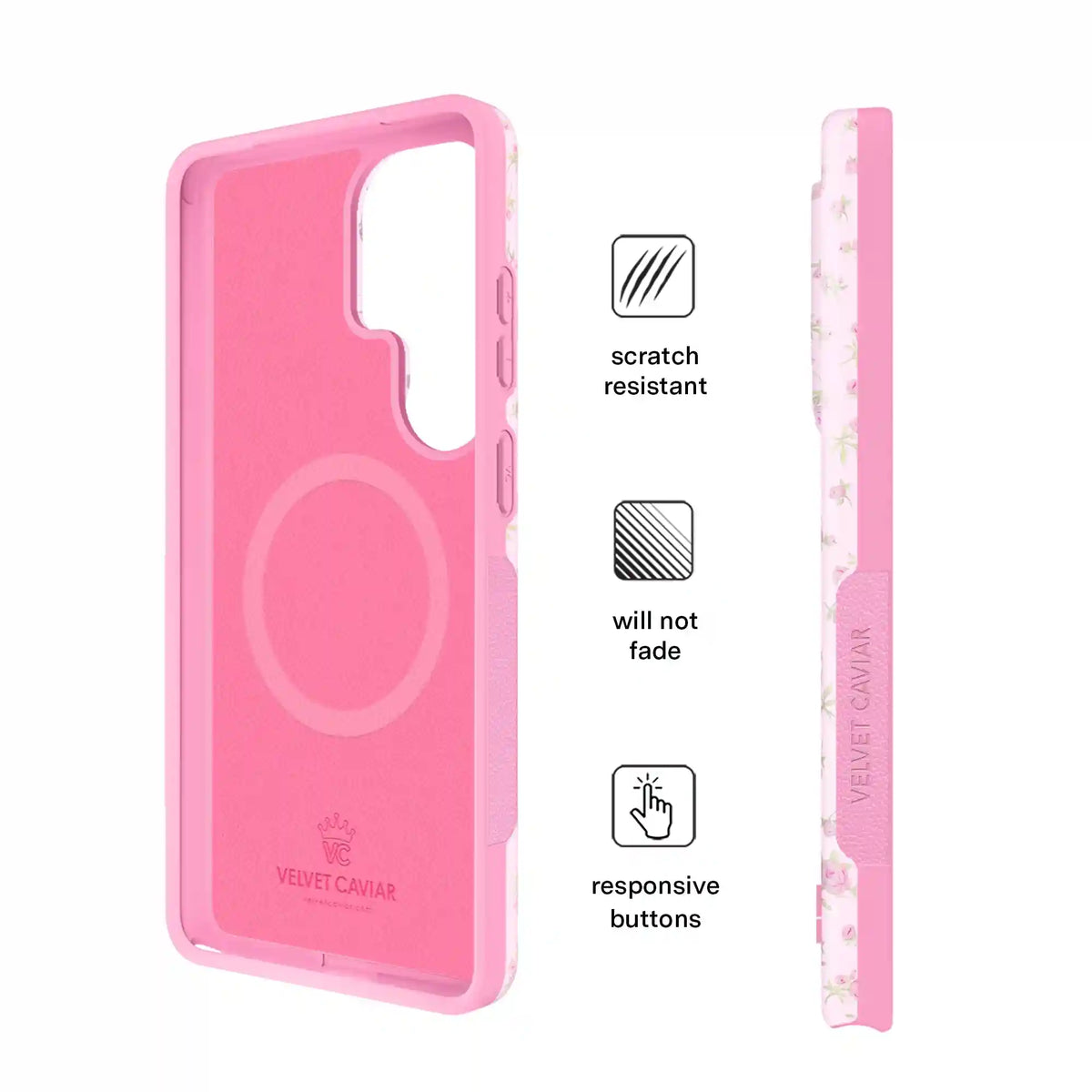 Dainty Pink Floral Samsung Case