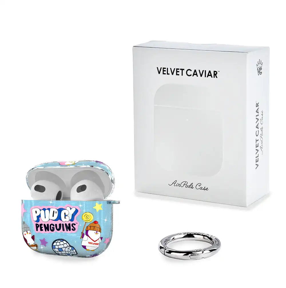 Pudgy Penguins Iceberg Glitter AirPod Case