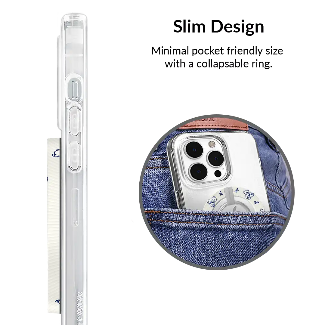 Preppy Teddy MagSafe Grip Ring
