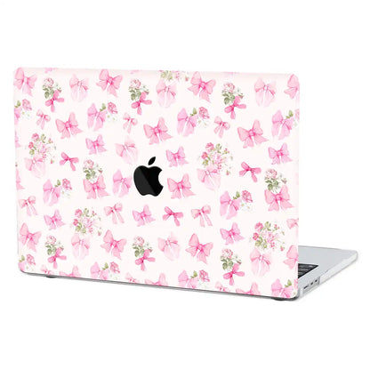 Posie Pink Bows MacBook Case