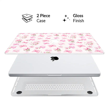 Posie Pink Bows MacBook Case