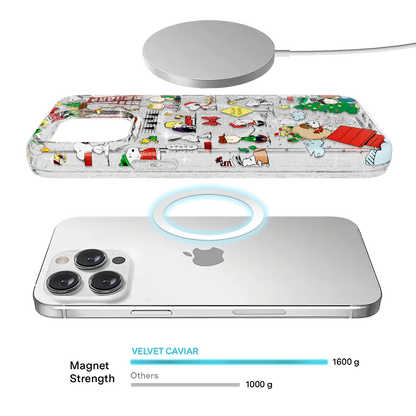 Snoopy Christmas Glitter iPhone Case