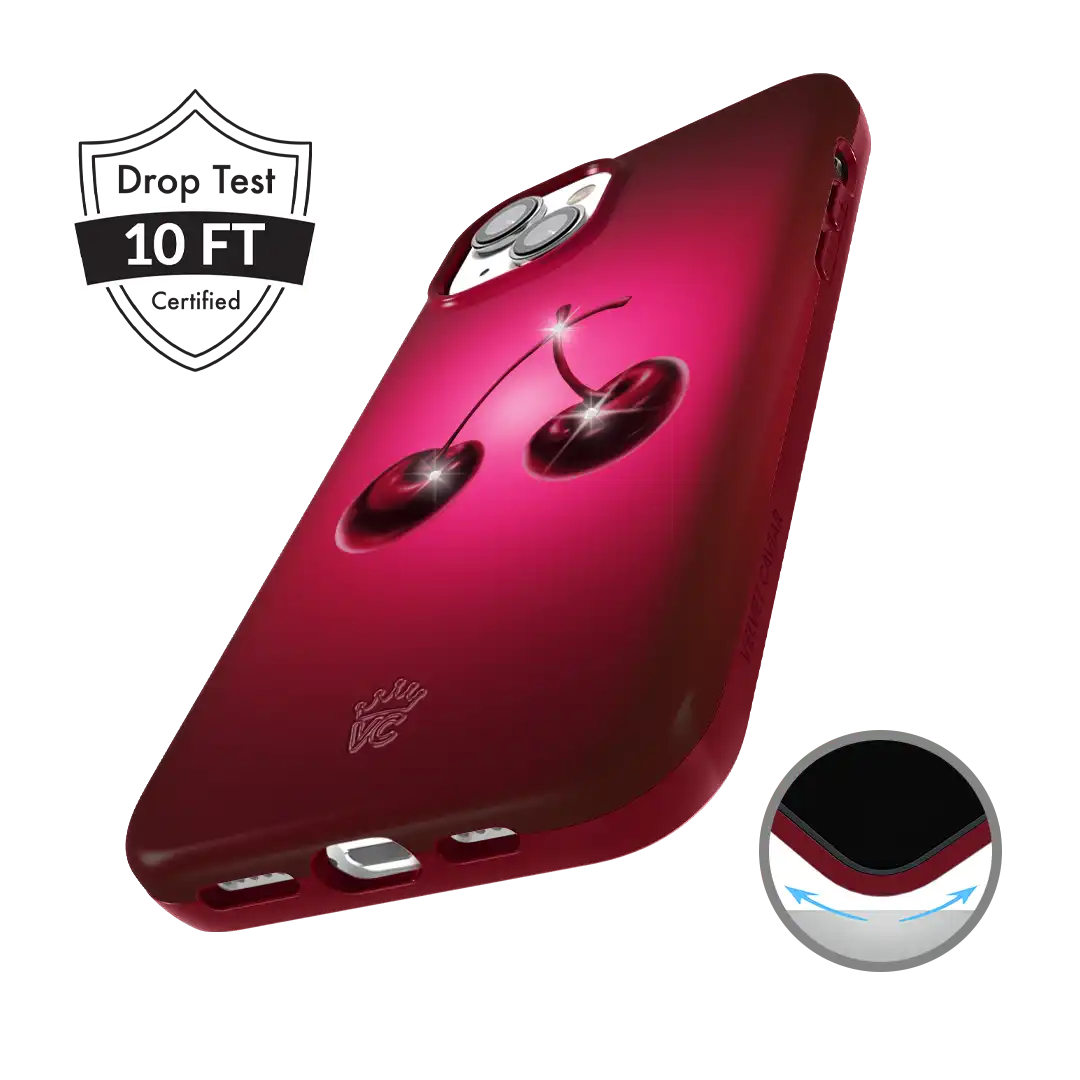 Black Cherry Crystal iPhone Case
