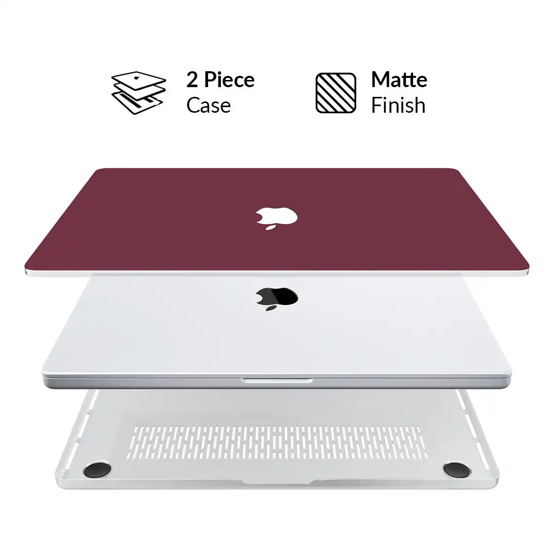 Burgundy 1990 MacBook Case