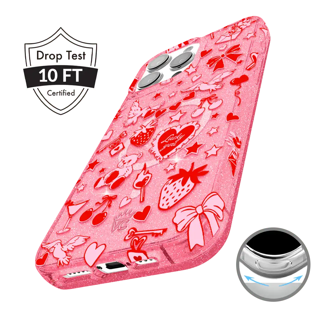 Be Mine Glitter iPhone Case