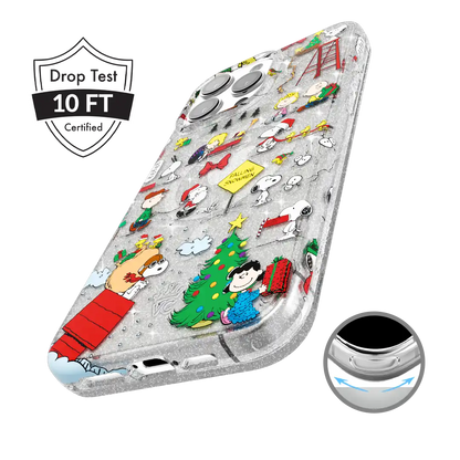 Snoopy Christmas Glitter iPhone Case