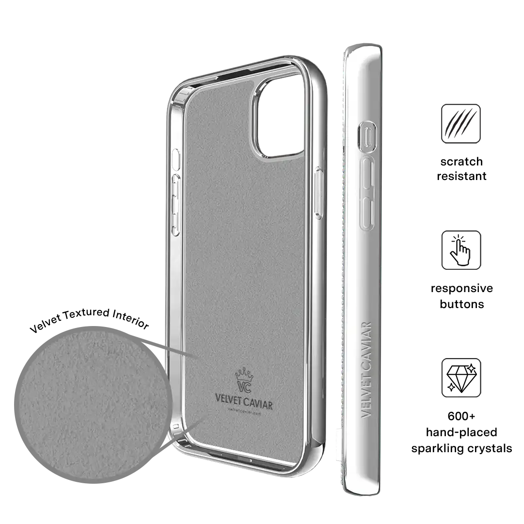 Chrome Caviar Crystals iPhone Case