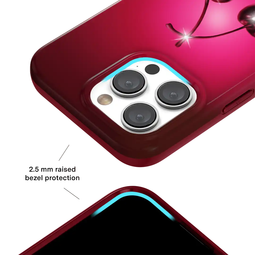 Black Cherry Crystal iPhone Case