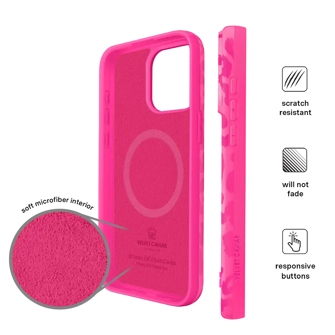 Even Hotter Pink Leopard iPhone Case