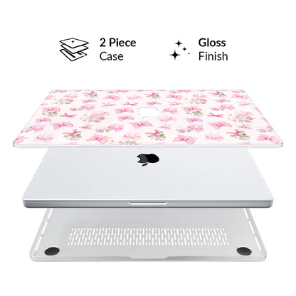Posie Pink Bows MacBook Case