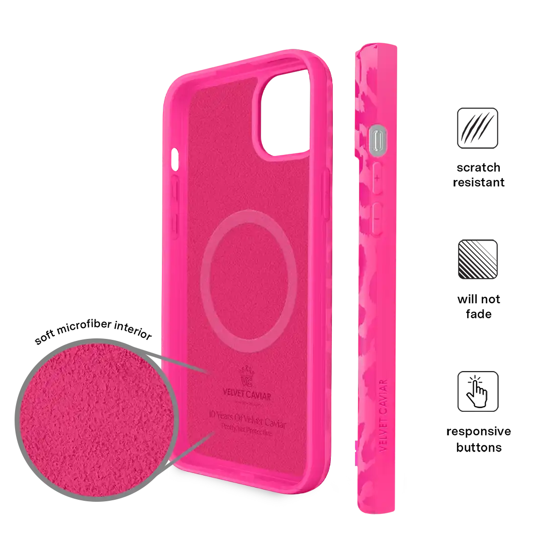Even Hotter Pink Leopard iPhone Case