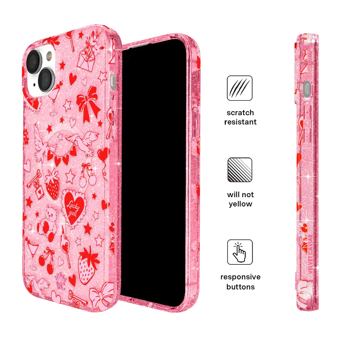 Be Mine Glitter iPhone Case