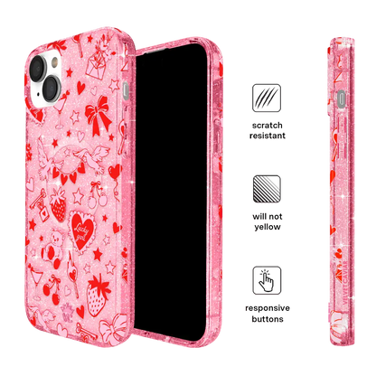 Be Mine Glitter iPhone Case