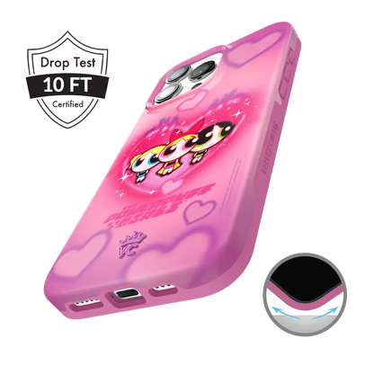 The Powerpuff Girls Airbrush Hearts iPhone Case