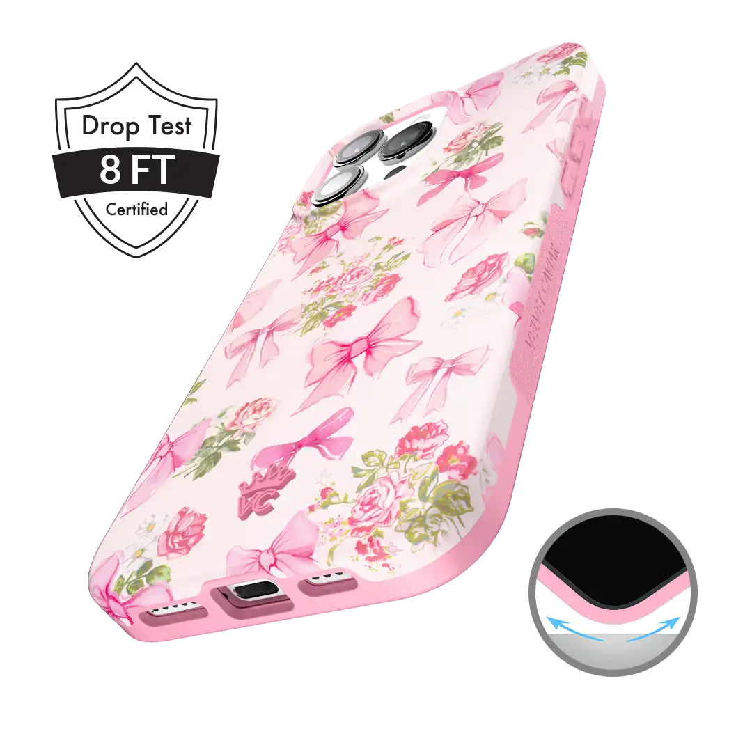 Posie Pink Bow iPhone Case