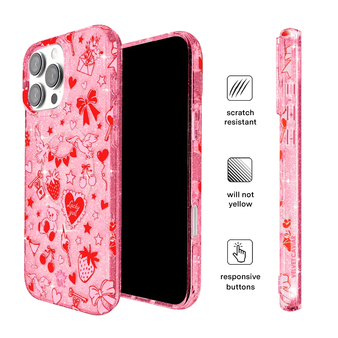 Be Mine Glitter iPhone Case