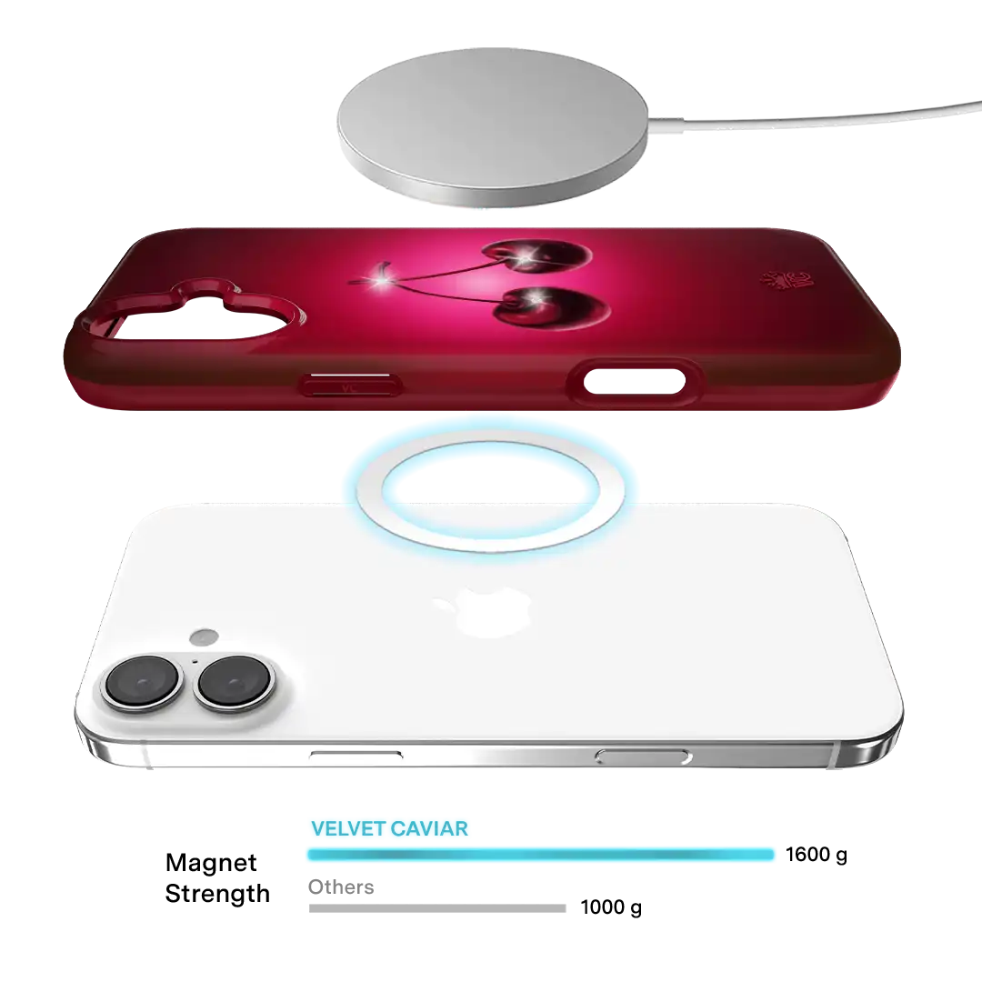 Black Cherry Crystal iPhone Case