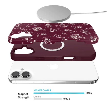 French Burgundy Floral iPhone Case