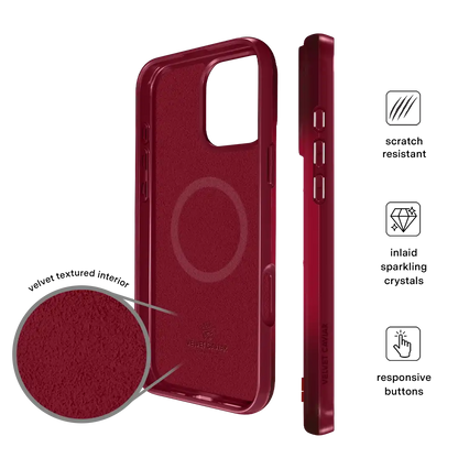 Black Cherry Crystal iPhone Case