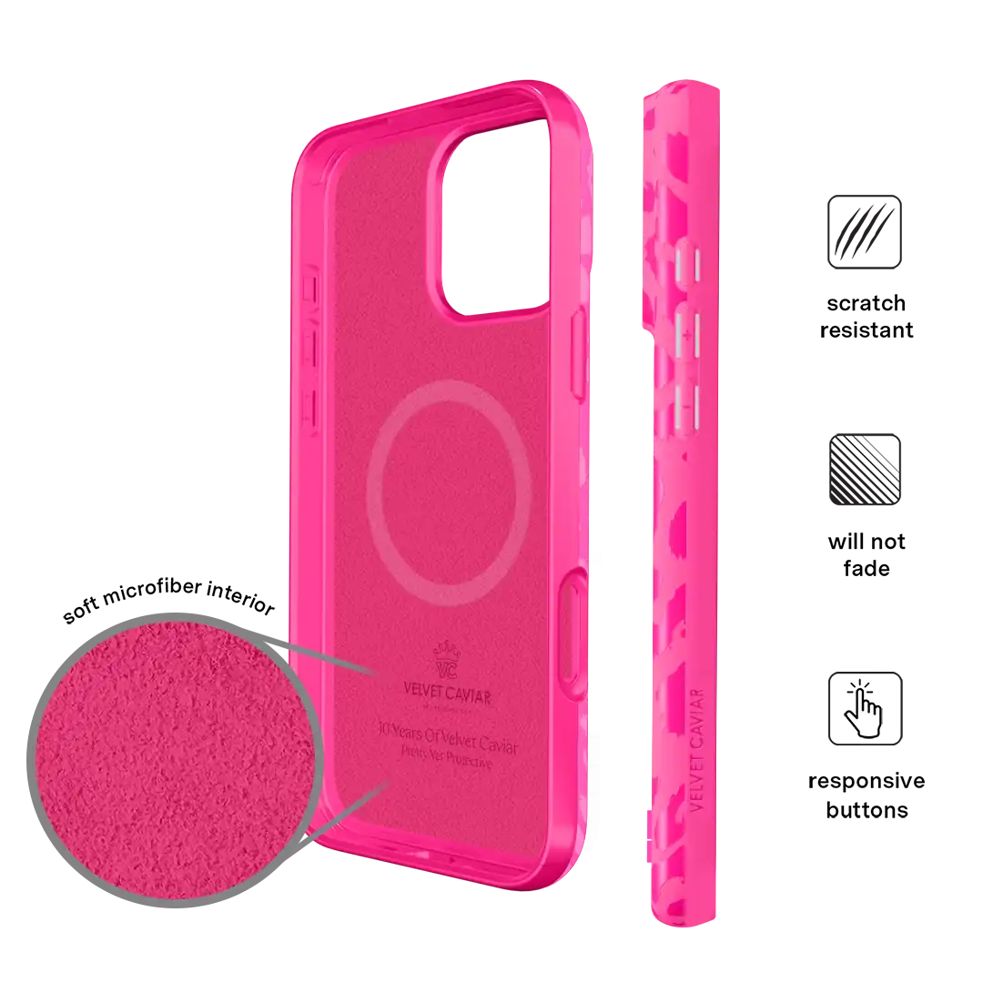 Even Hotter Pink Leopard iPhone Case