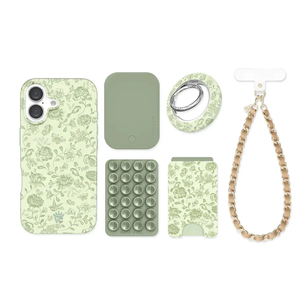 Storybook Sage Floral iPhone Bundle Set