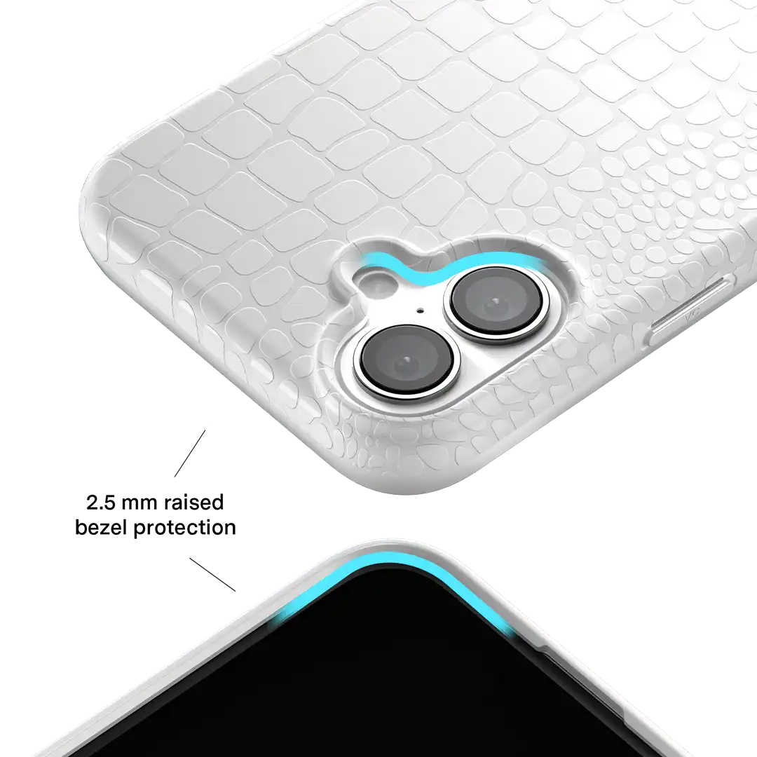 White Croc iPhone Case