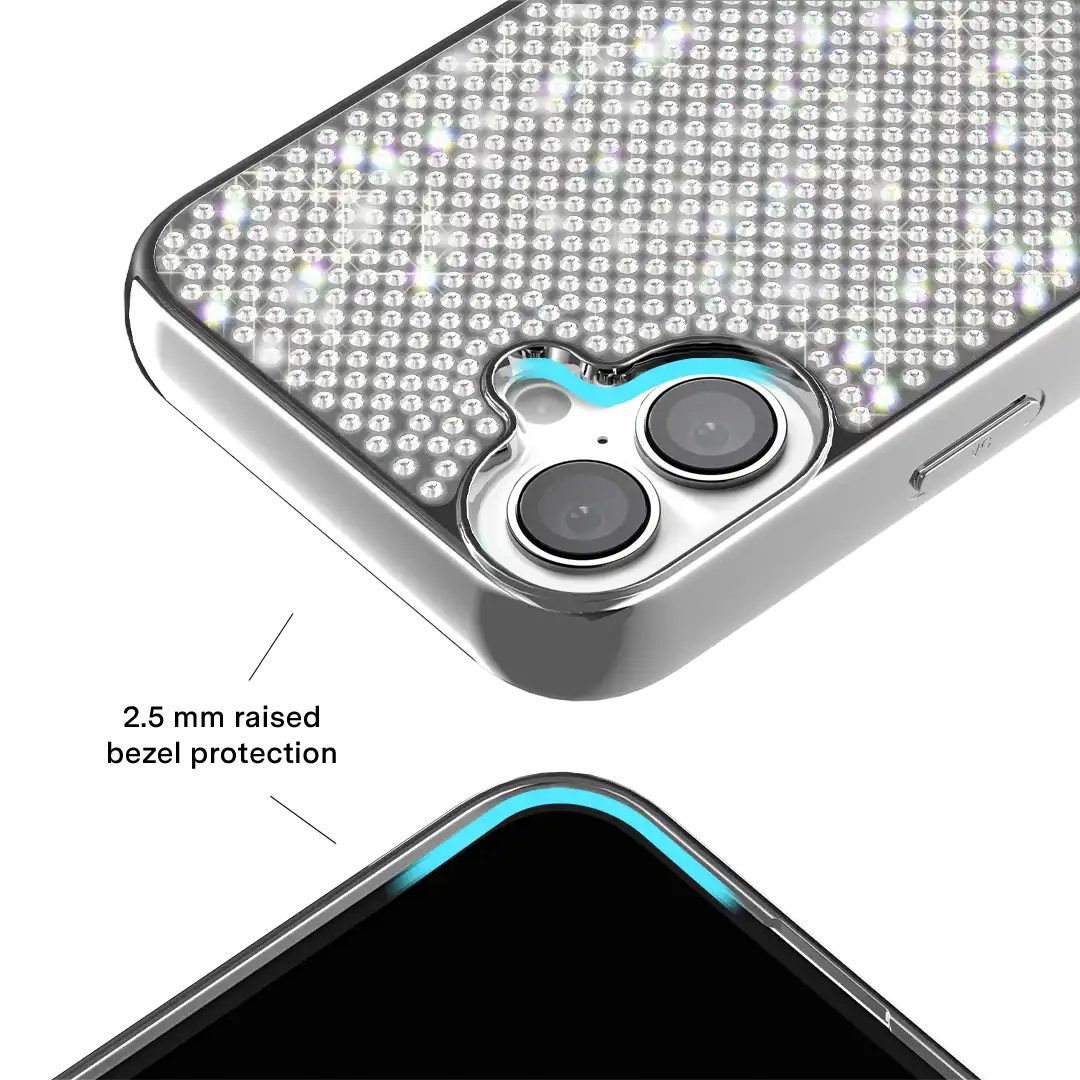 Chrome Caviar Crystals iPhone Case