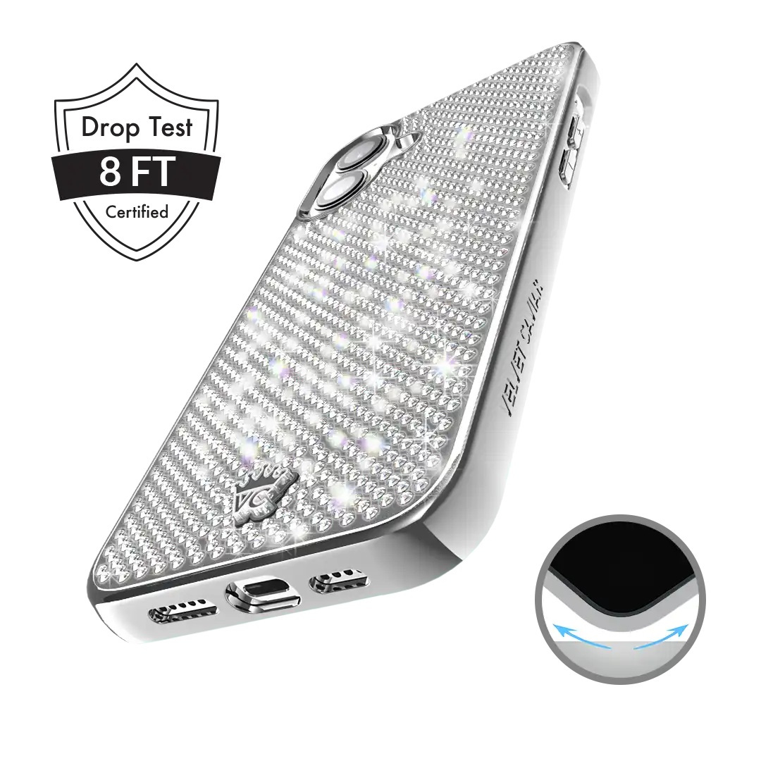 Chrome Caviar Crystals iPhone Case