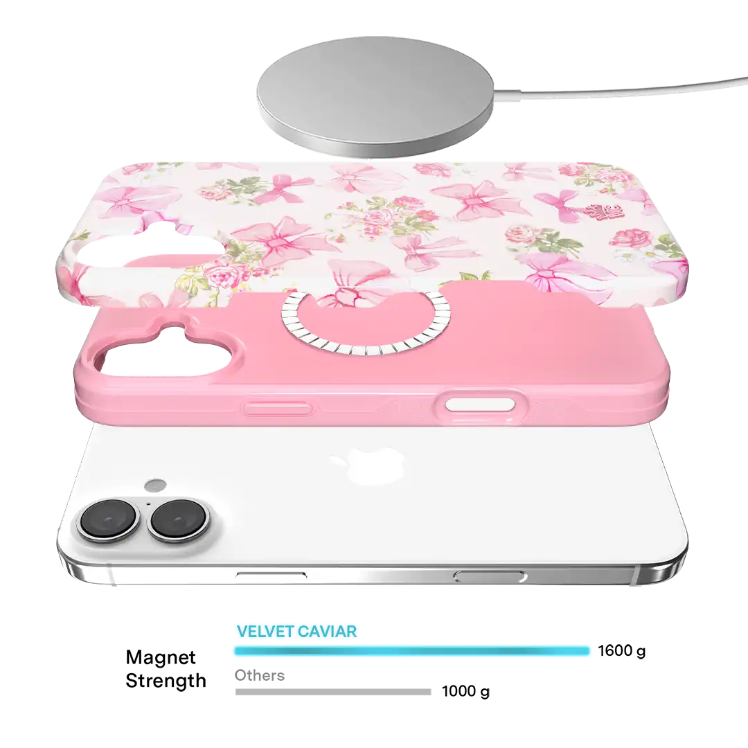 Posie Pink Bow iPhone Case