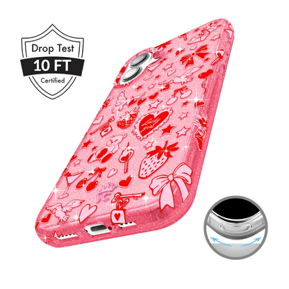 Be Mine Glitter iPhone Case