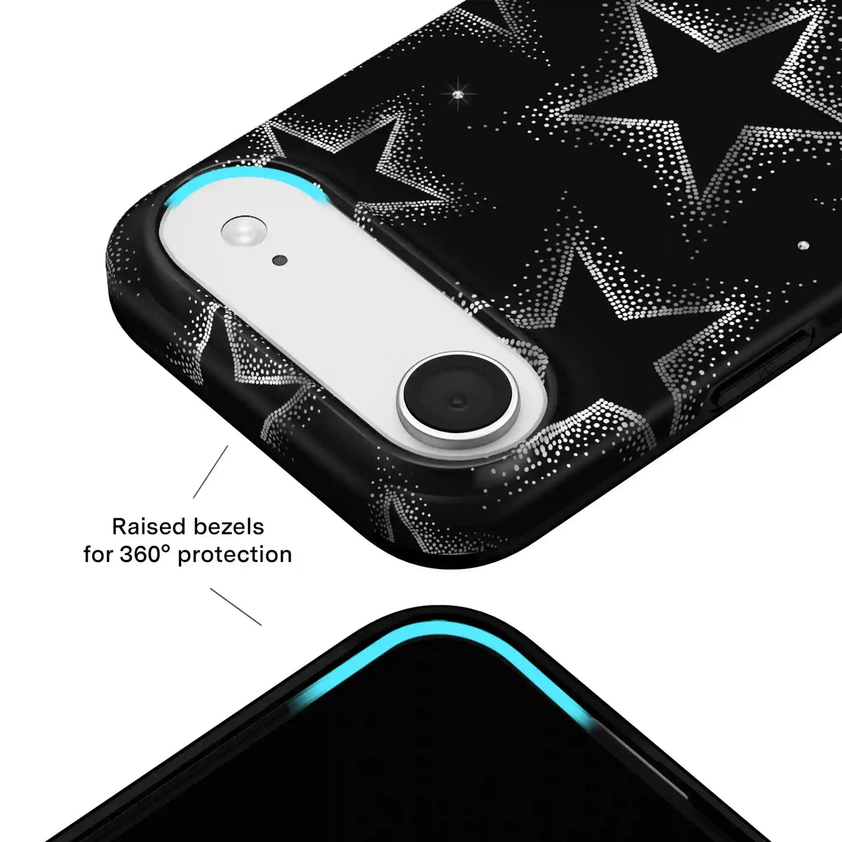 Crystal Chrome Stars iPhone Case