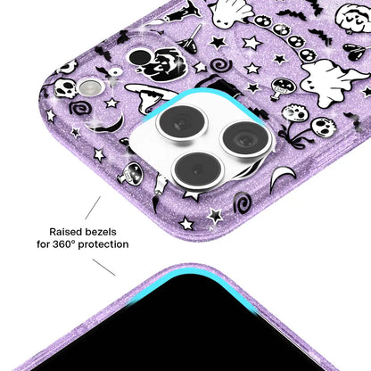 Witchy Lilac Glitter iPhone Case