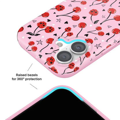 Sour Cherry Skulls iPhone Case