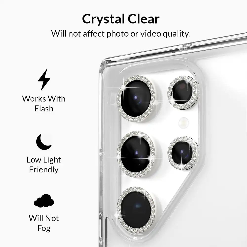 Crystal Glam Camera Lens Protector for Samsung