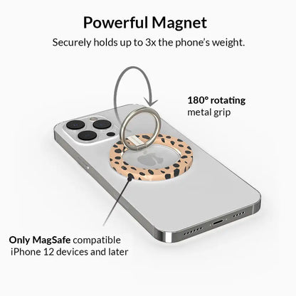 Spotted Cheetah MagSafe Grip Ring
