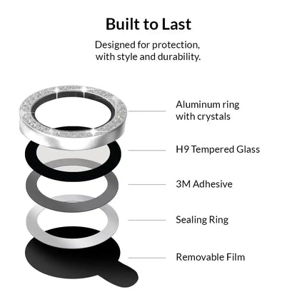 Crystal Glam Camera Lens Protector for Samsung
