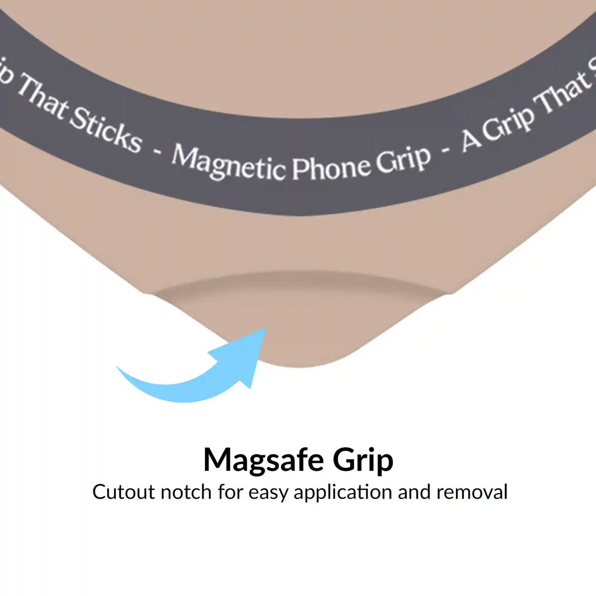 Toasted Almond Heart MagSafe MightyGrip