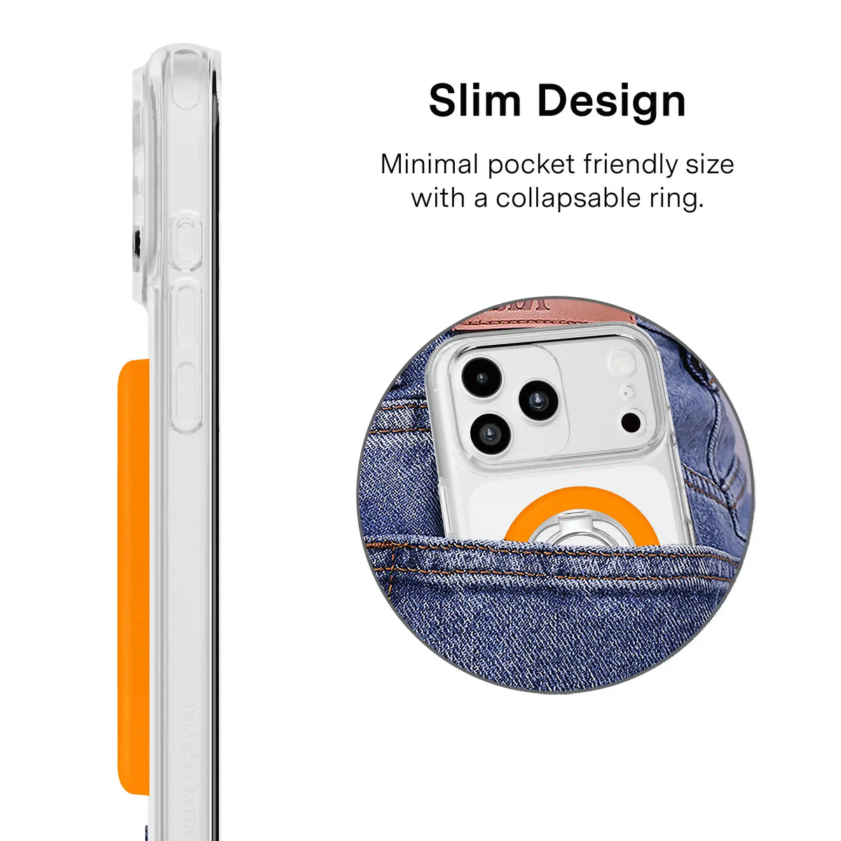 Pumpkin Spice Orange MagSafe Grip Ring