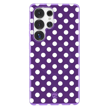 Violet Glow Polka Dot Samsung Case