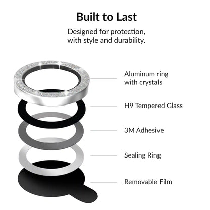 Crystal Glam Camera Lens Protector for Samsung