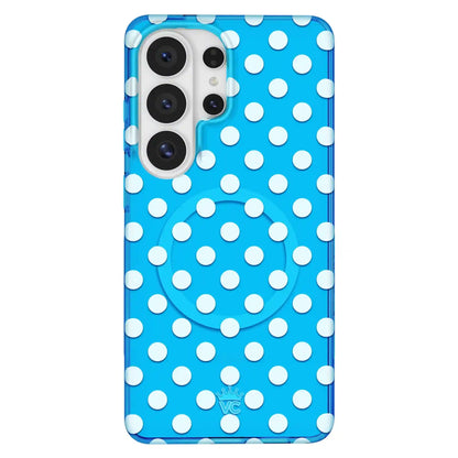 Aquamarine Polka Dot Samsung Case