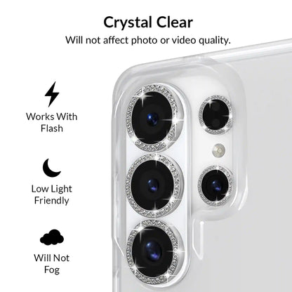 Crystal Glam Camera Lens Protector for Samsung