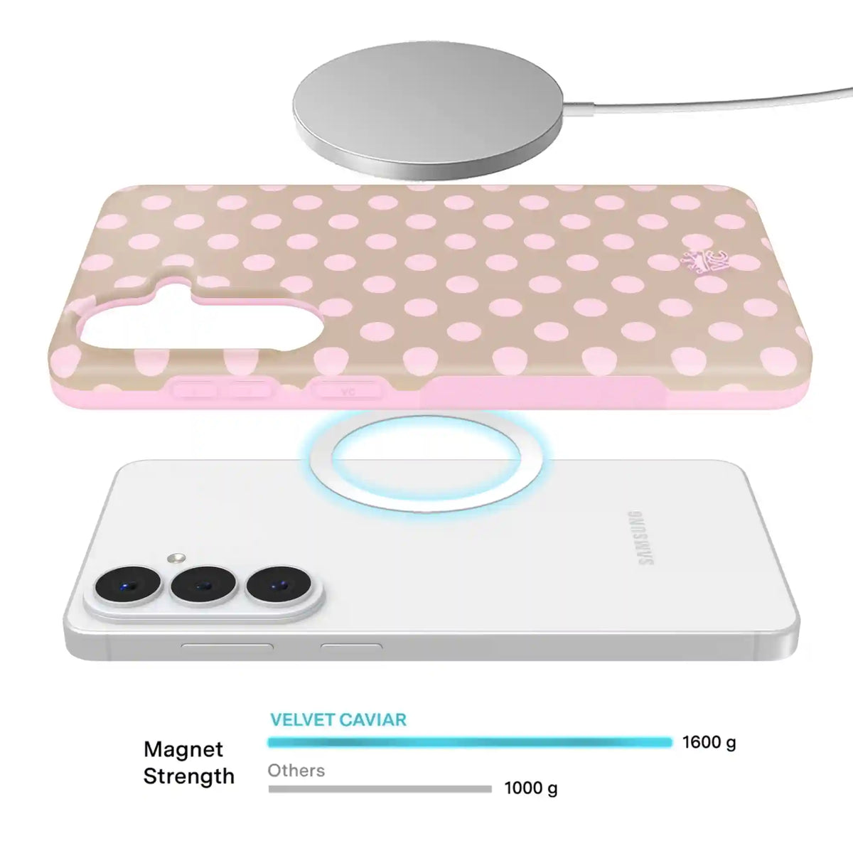Brown Sugar Polka Dot Samsung Case