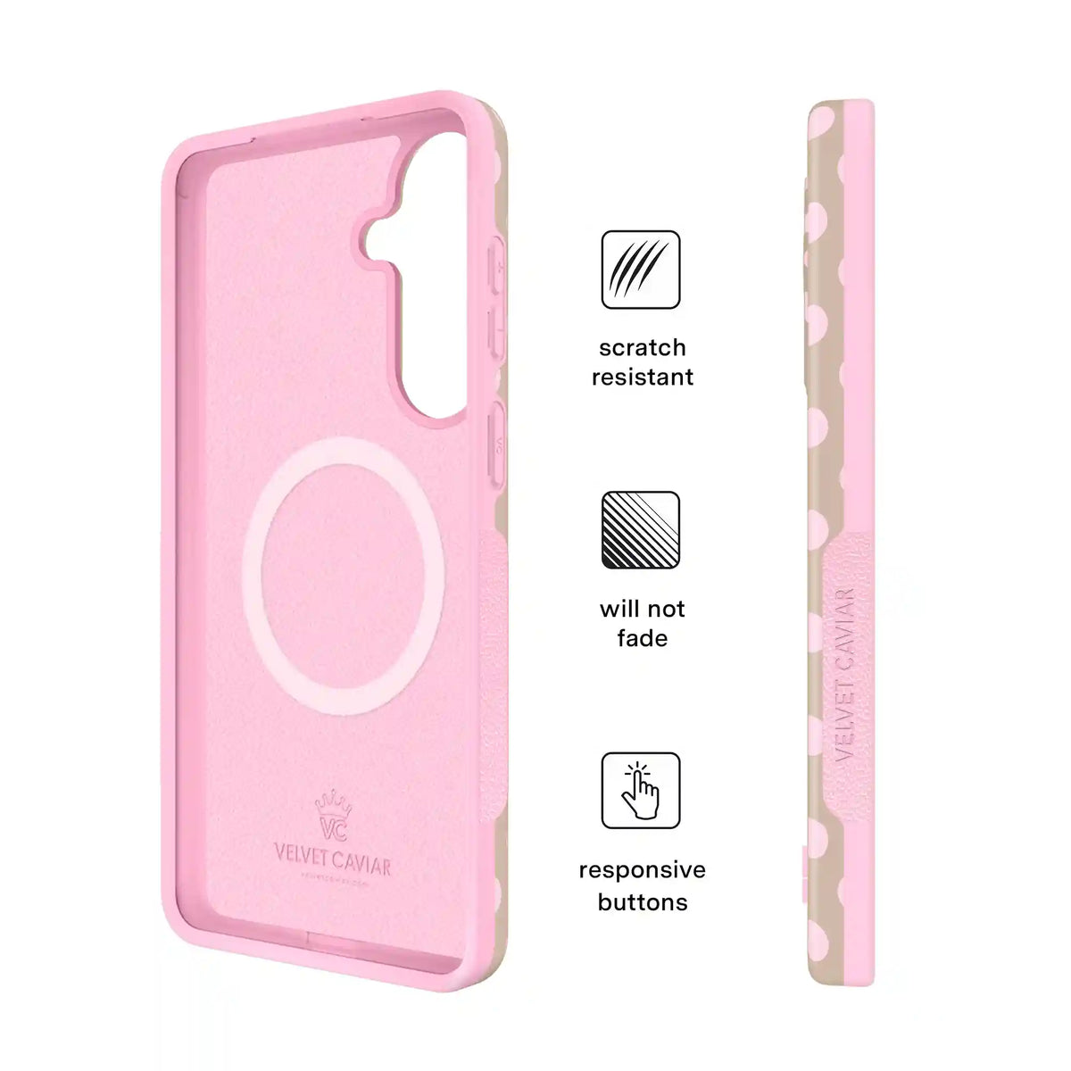 Brown Sugar Polka Dot Samsung Case