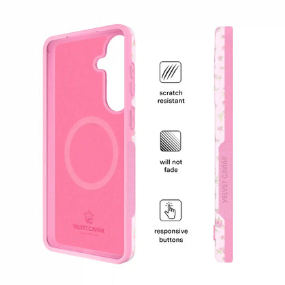 Dainty Pink Floral Samsung Case