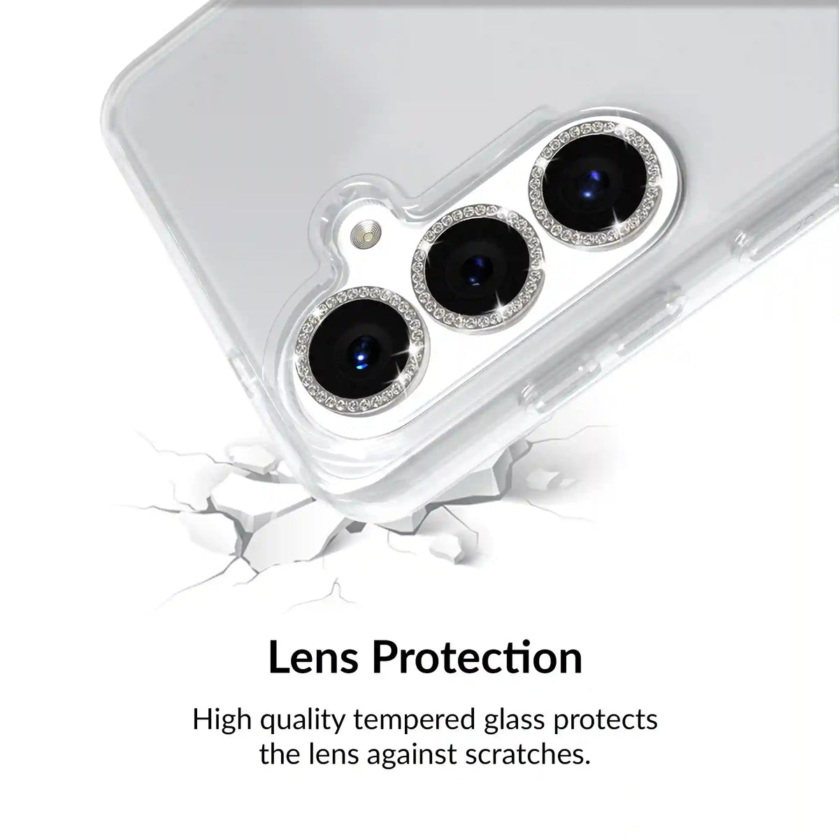 Crystal Glam Camera Lens Protector for Samsung