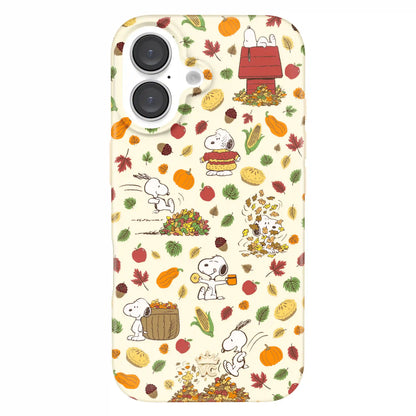 Snoopy Autumn Leaves iPhone Case