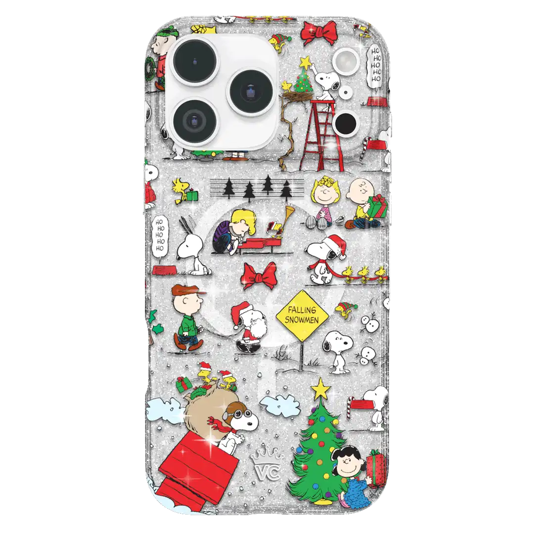 Snoopy Christmas Glitter iPhone Case