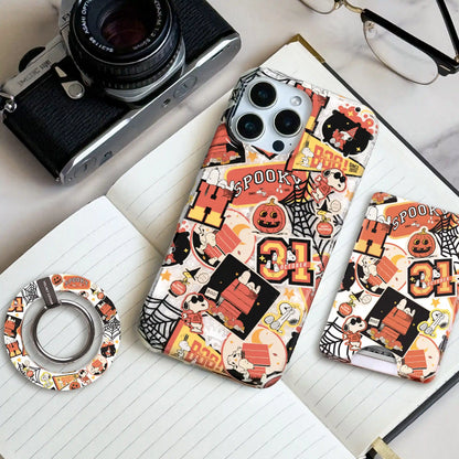 Snoopy Halloween Varsity MagSafe Grip Ring