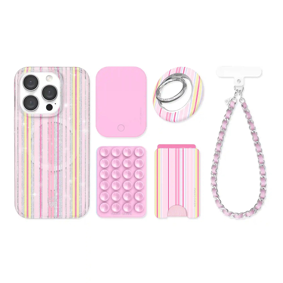 Sunkissed Stripes Glitter iPhone Bundle Set